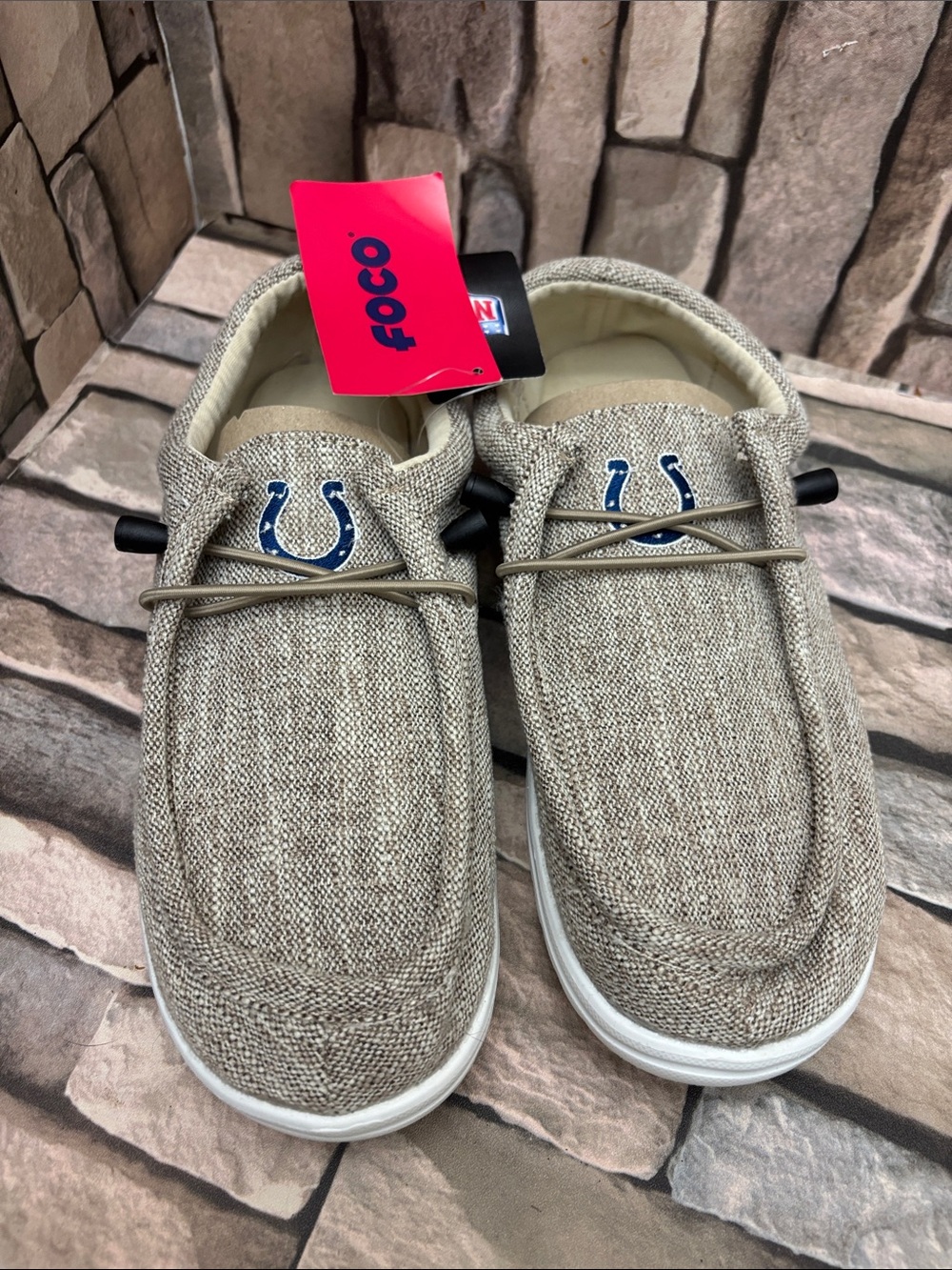 Foco NFL Colts Casual Women’s Slip-On Loafers in Small (7/8)